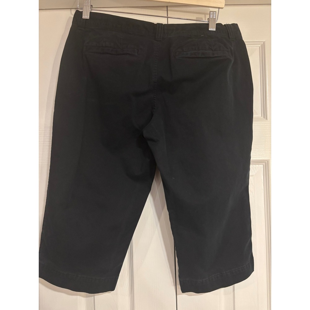 Old Navy Perfect Capris Black Chino Women's 10 - Picture 4 of 5